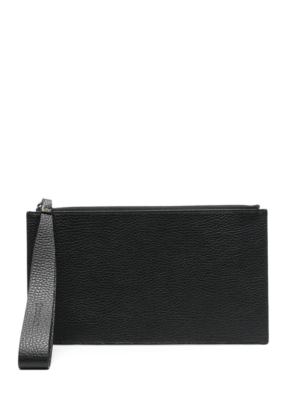 Doucal's grained leather wallet - Black von Doucal's