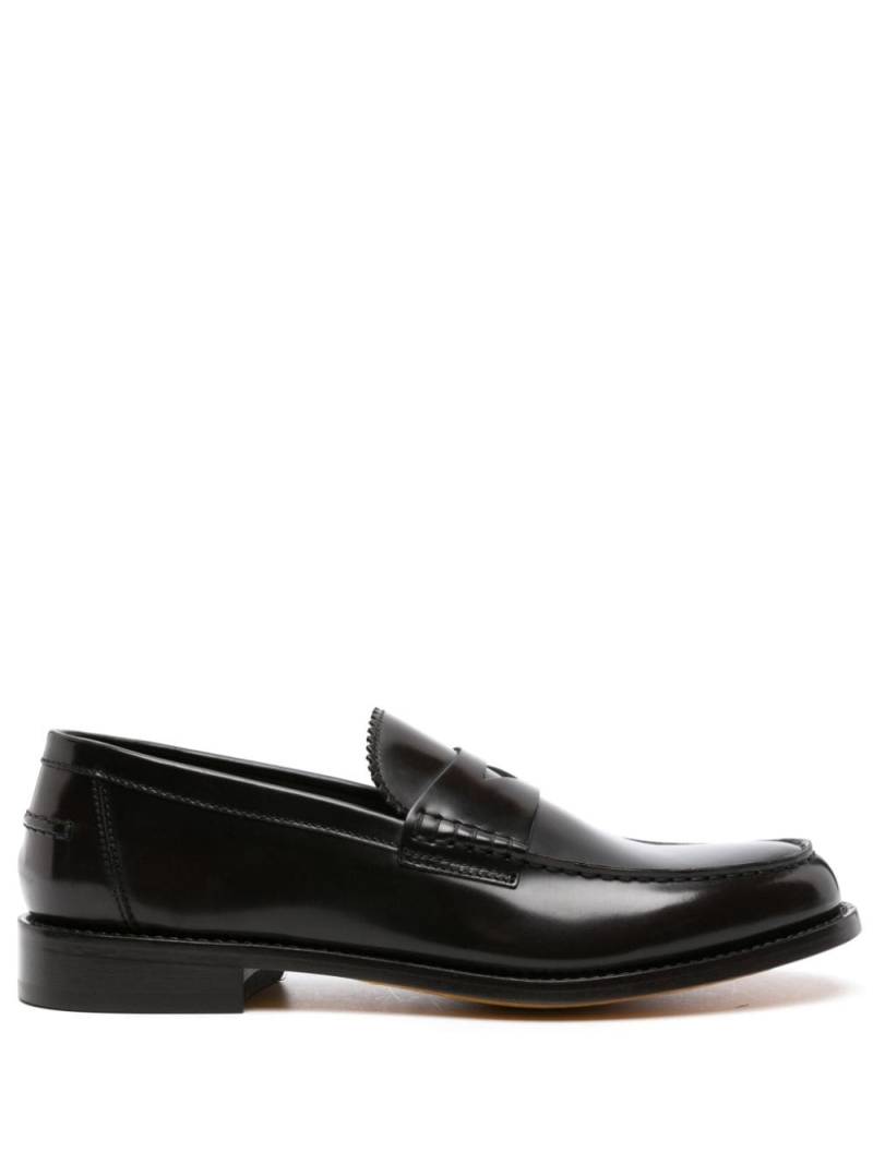 Doucal's high-shine leather loafers - Brown von Doucal's