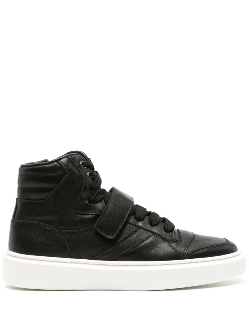 Doucal's high-top leather sneakers - Black von Doucal's