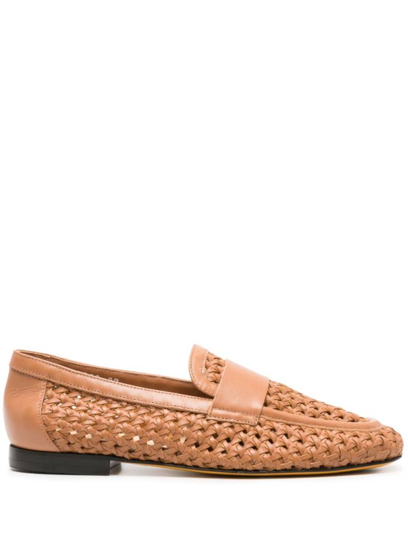 Doucal's interwoven leather loafers - Brown von Doucal's