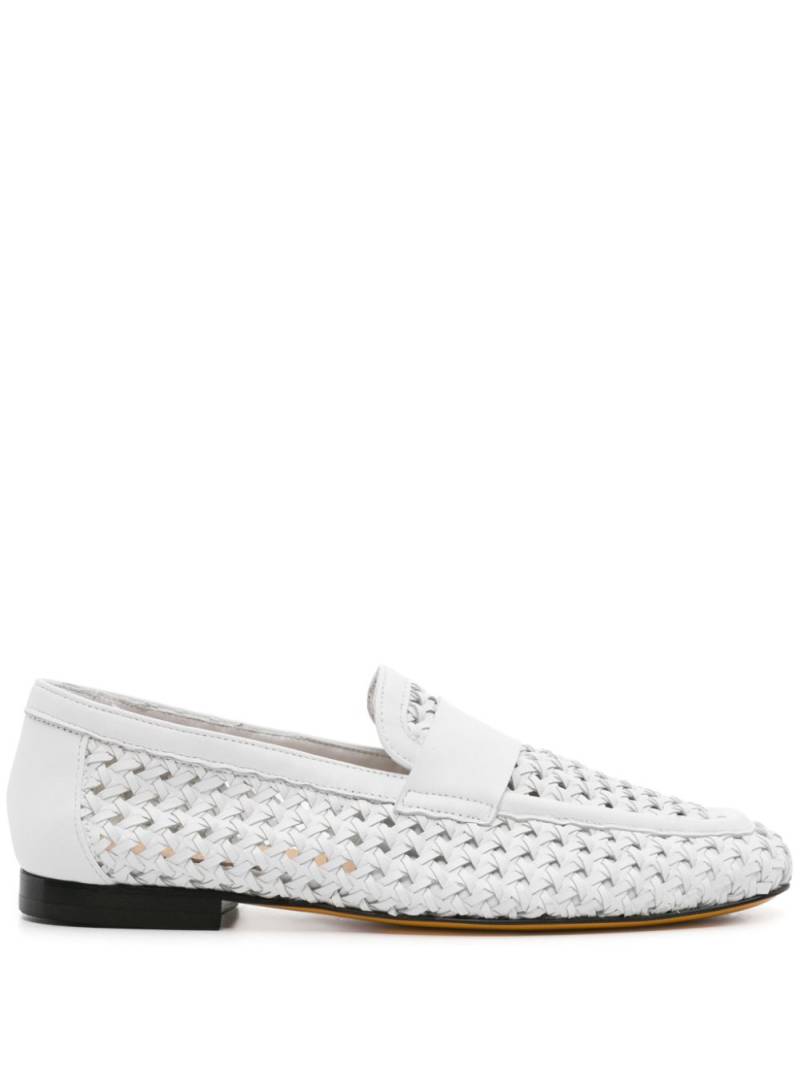 Doucal's interwoven leather loafers - White von Doucal's