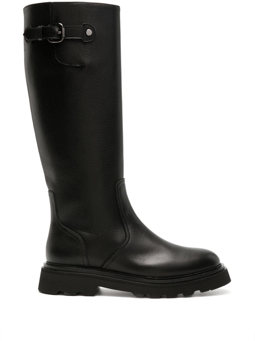 Doucal's knee-high leather boots - Black von Doucal's