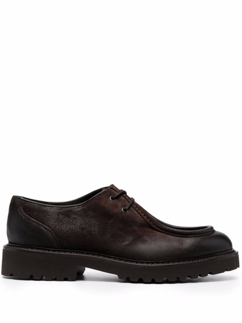 Doucal's lace-up detail loafers - Brown von Doucal's