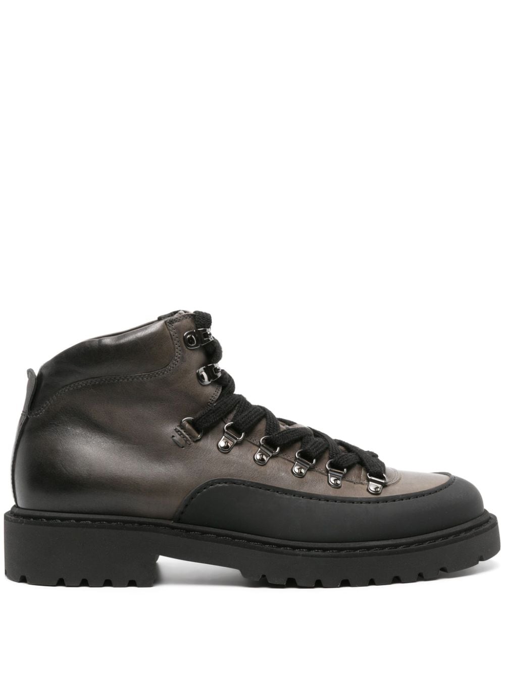 Doucal's lace-up leather ankle boots - Grey von Doucal's