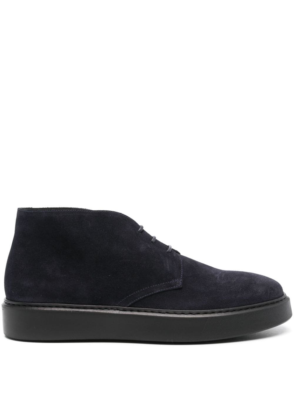 Doucal's lace-up suede chukka boots - Blue von Doucal's