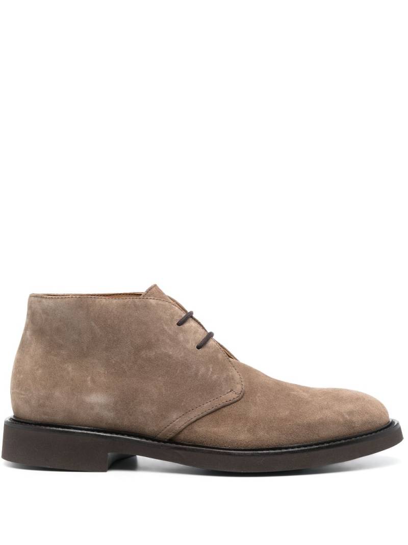 Doucal's lace-up suede derby shoes - Brown von Doucal's