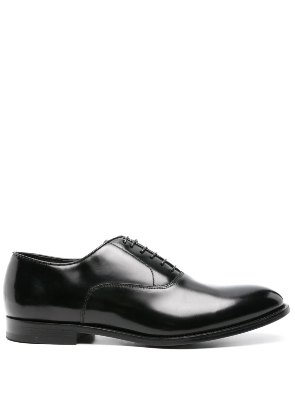 Doucal's leather Oxford shoes - Black
