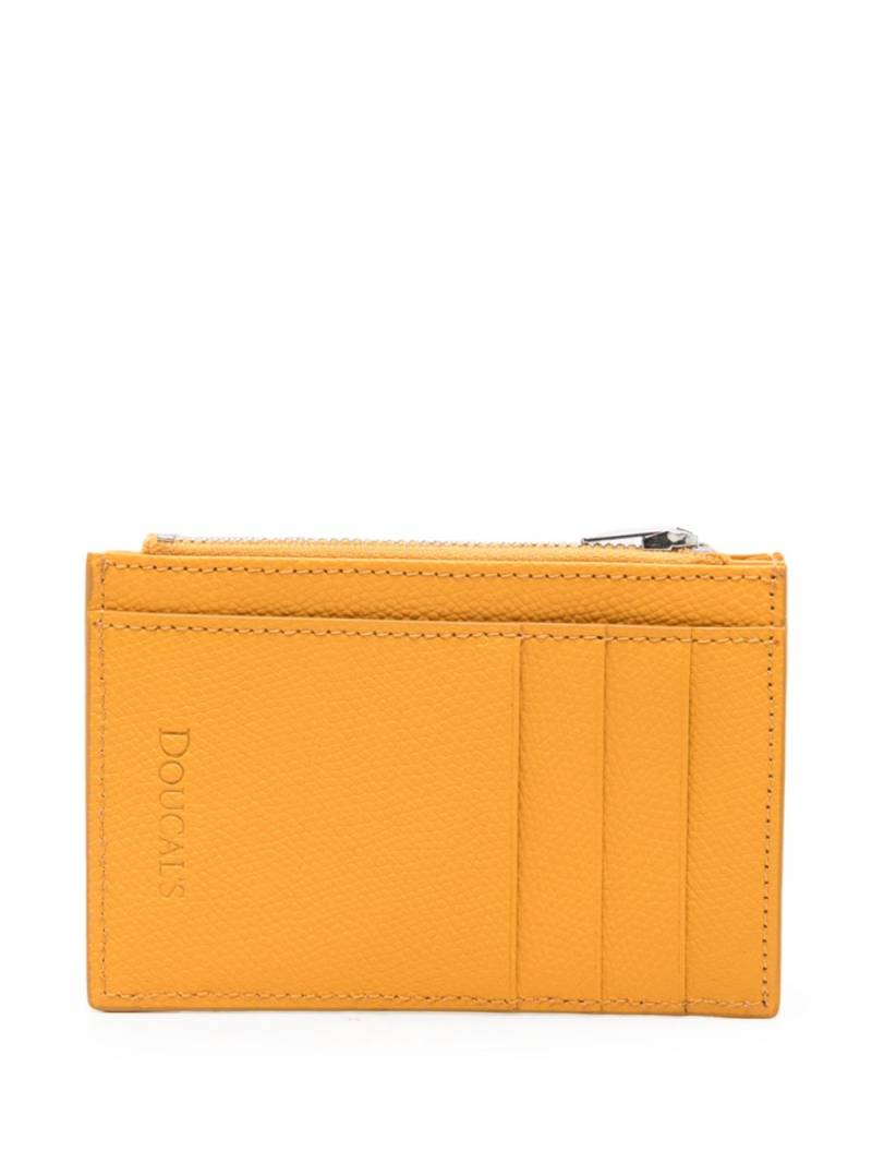 Doucal's leather card holder - Yellow von Doucal's