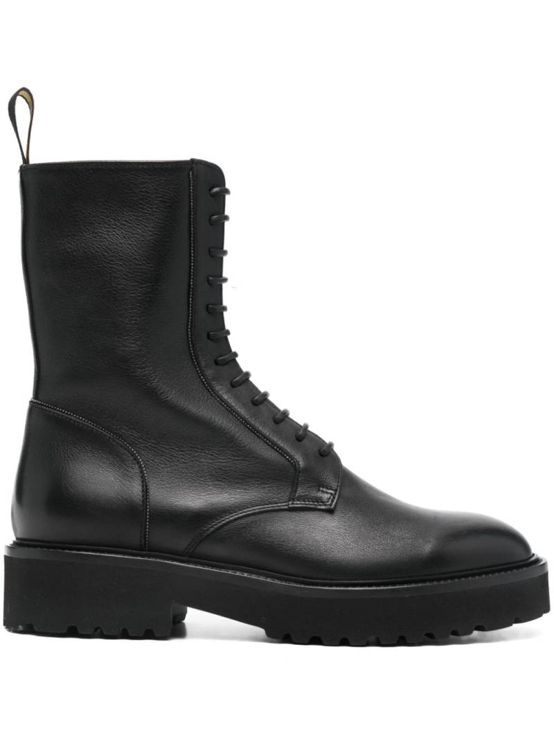 Doucal's leather combat boots - Black von Doucal's