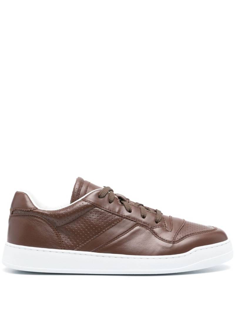 Doucal's leather low-top sneakers - Brown von Doucal's