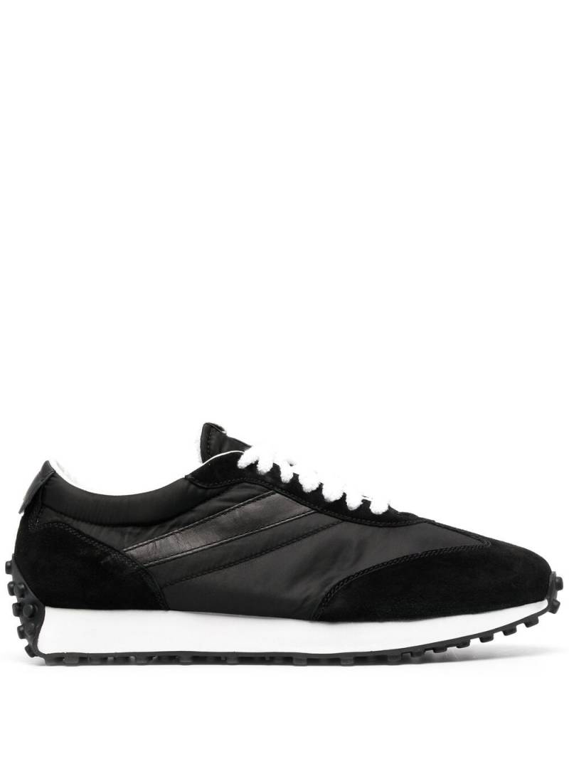 Doucal's leather-trim low-top sneakers - Black von Doucal's