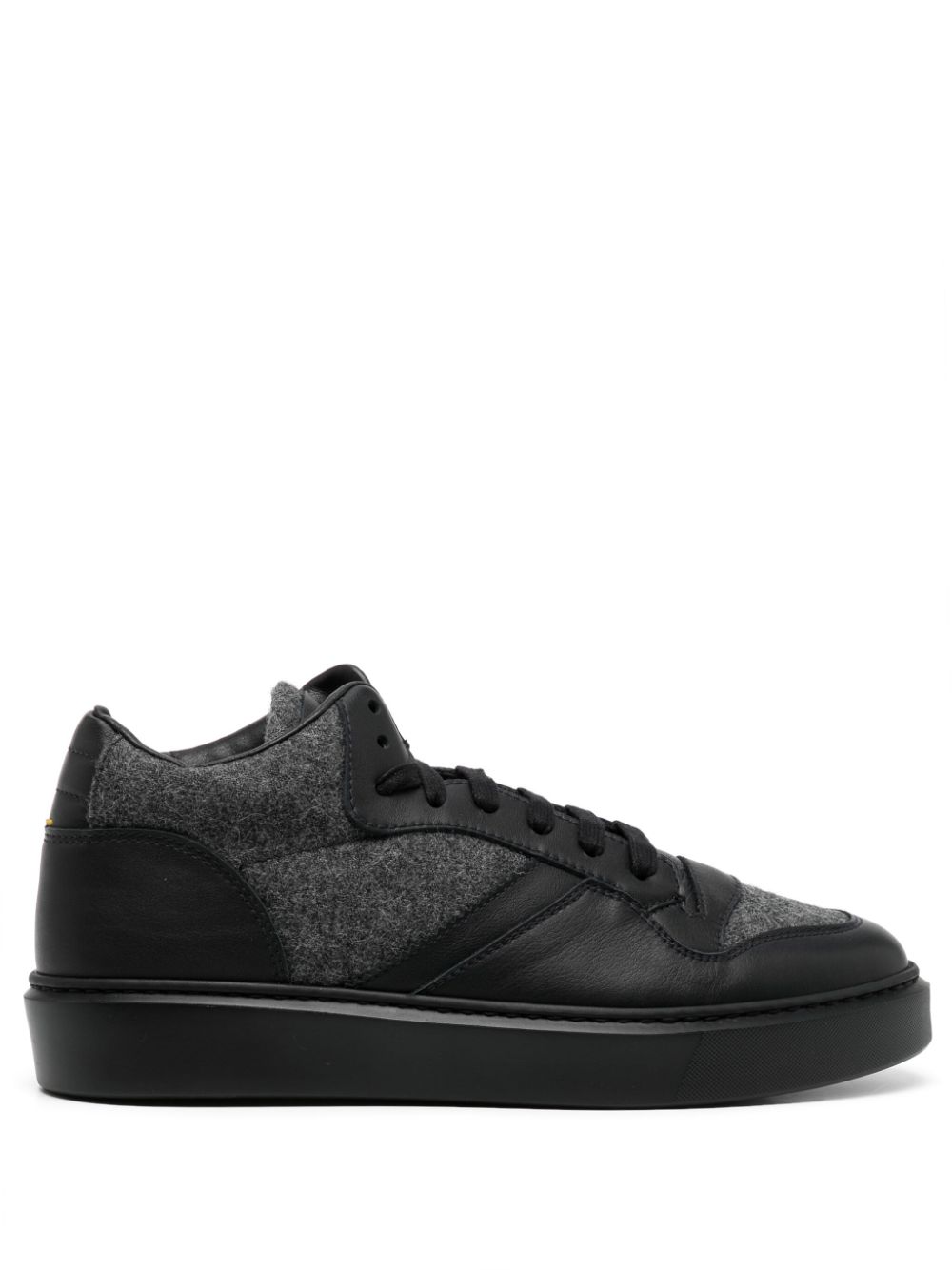 Doucal's panelled leather sneakers - Black von Doucal's