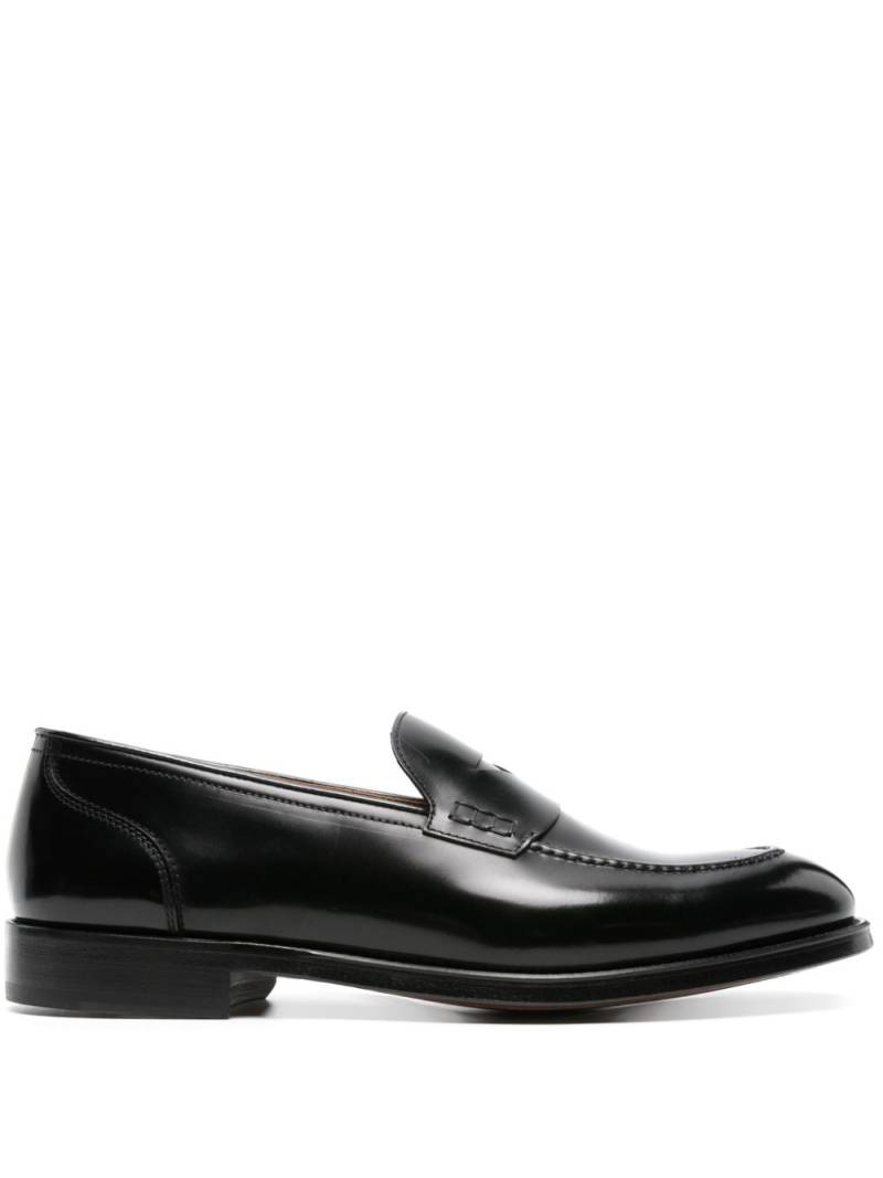 Doucal's penny-slot leather loafers - Black von Doucal's