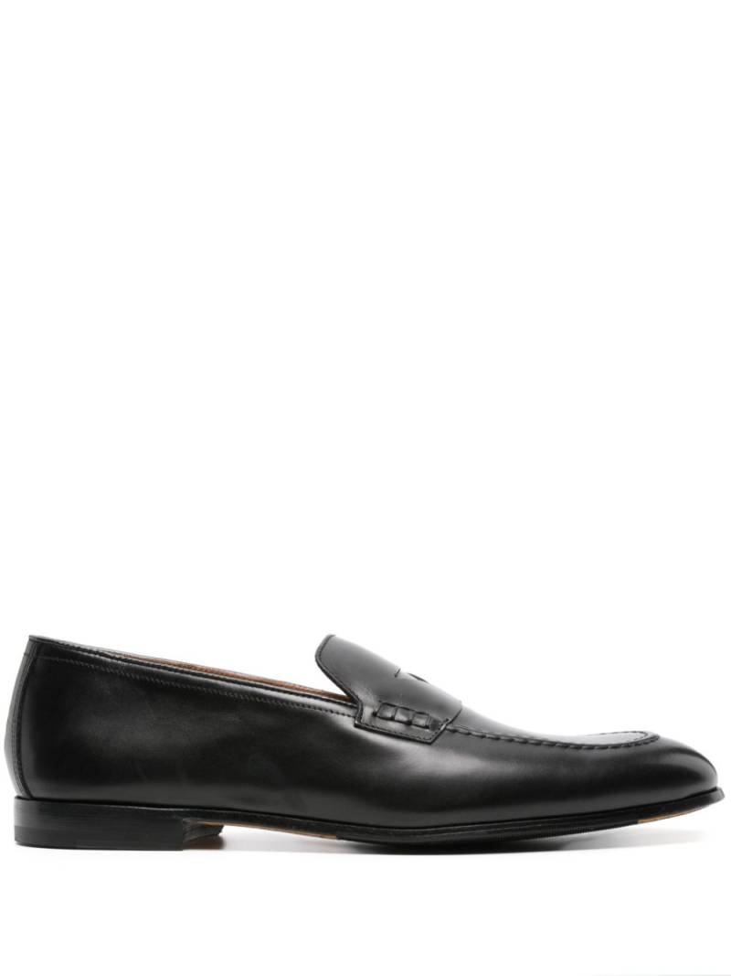 Doucal's penny-slot leather loafers - Black von Doucal's