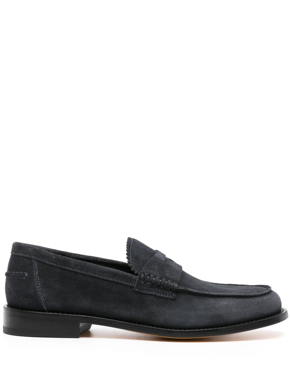 Doucal's penny-slot suede loafers - Blue von Doucal's