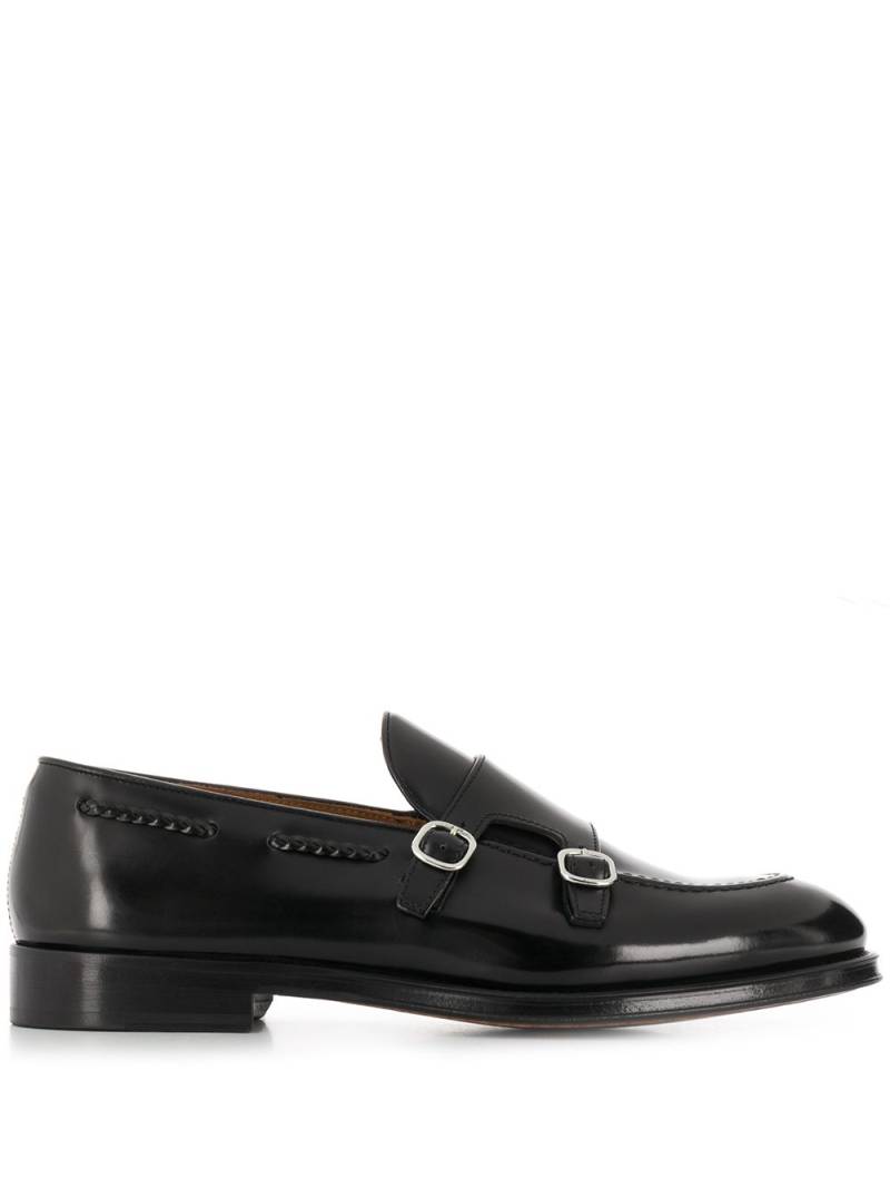 Doucal's polished monk shoes - Black von Doucal's