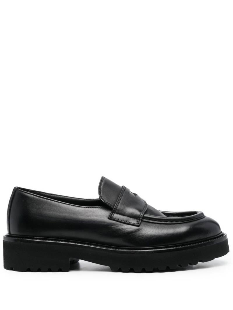 Doucal's ridged-sole detail loafers - Black von Doucal's