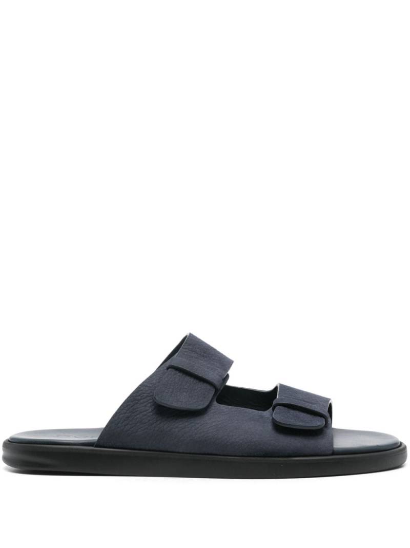 Doucal's slip-on leather sandals - Blue von Doucal's