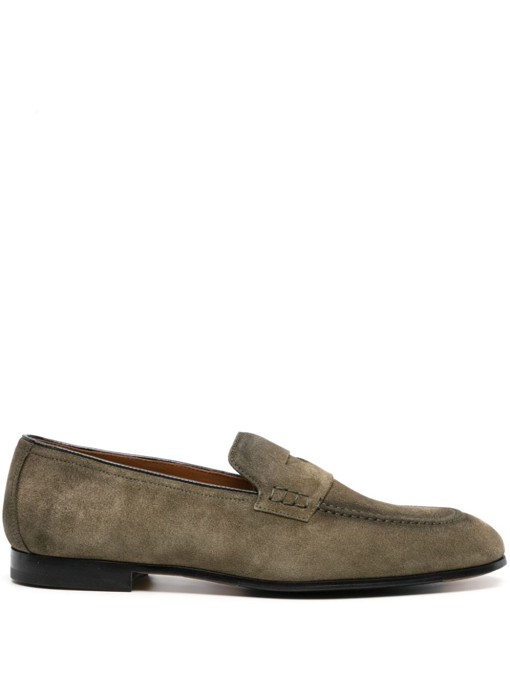 Doucal's suede penny loafers - Green von Doucal's