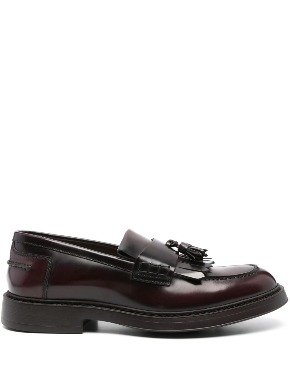 Doucal's tassel and fringe-detailed loafers - Red von Doucal's