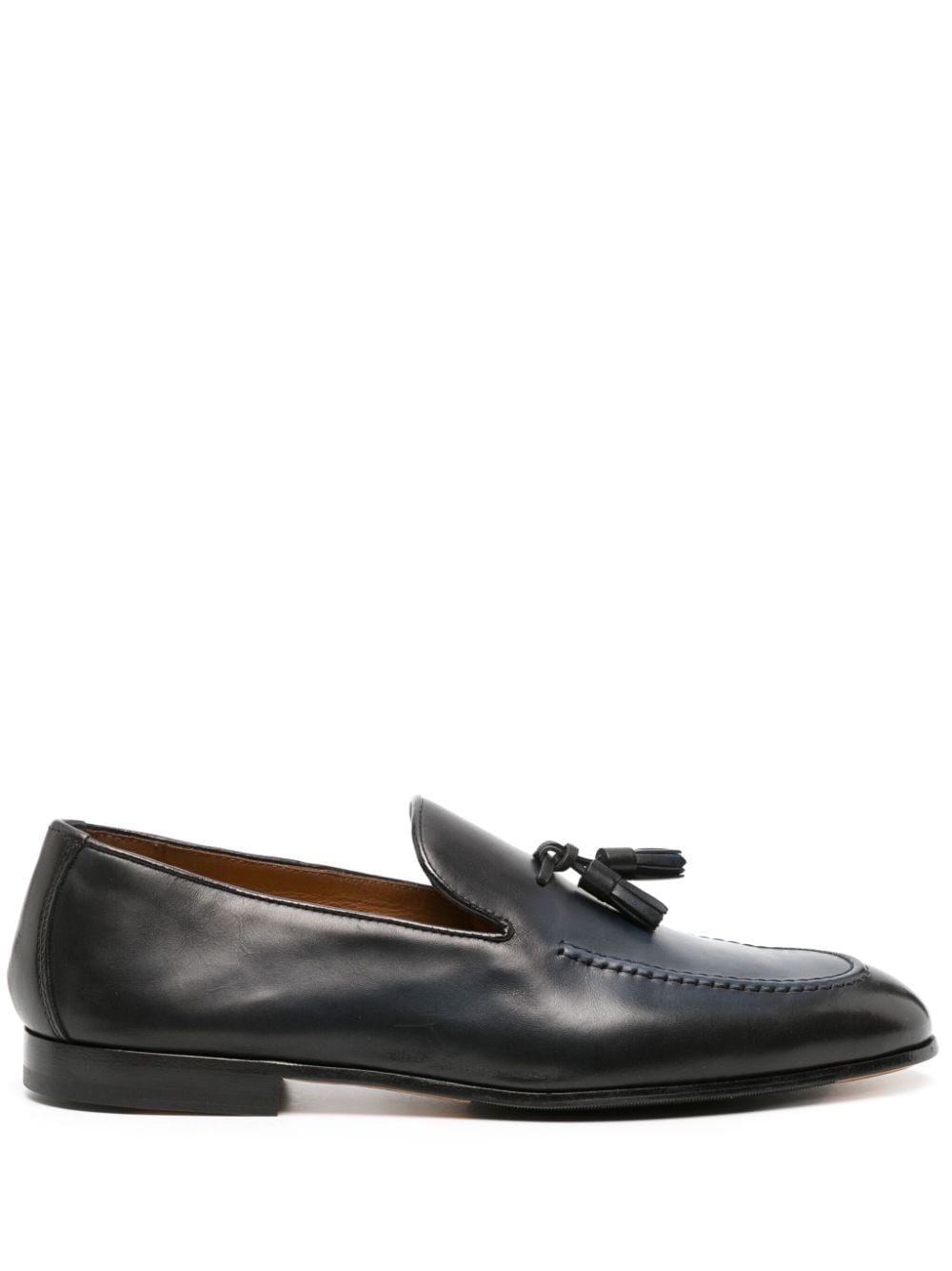 Doucal's tassel-detailed leather loafers - Blue von Doucal's