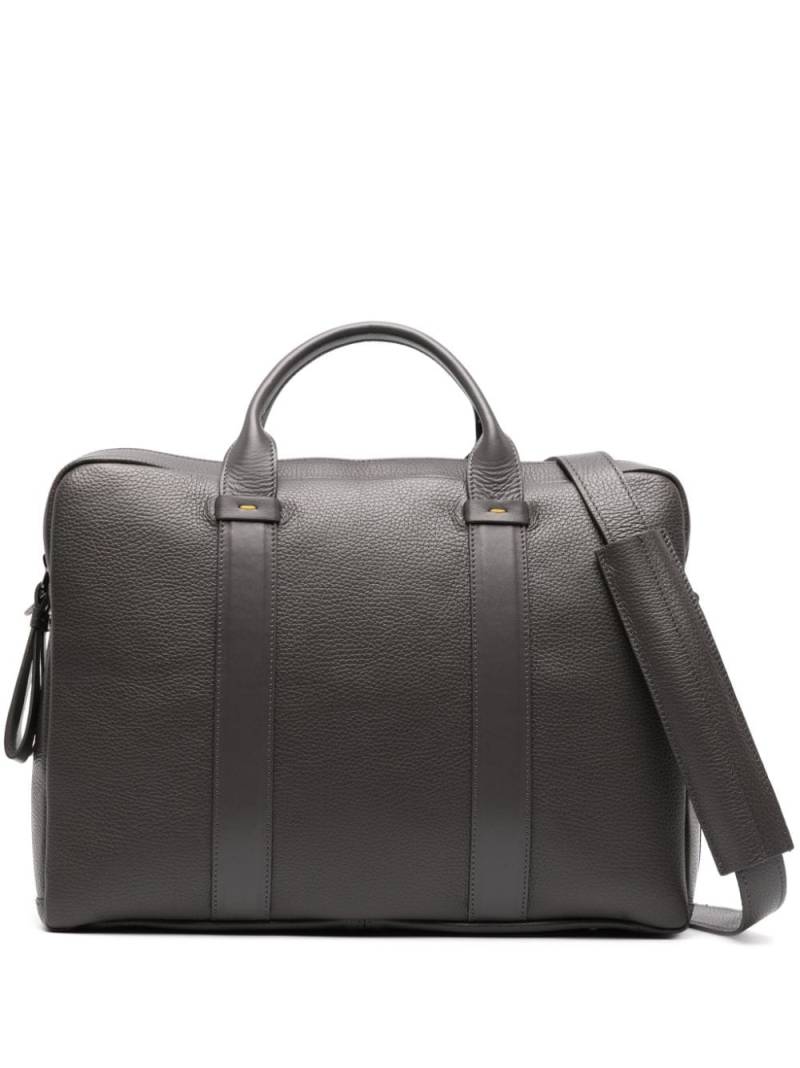 Doucal's zip-fastening leather briefcase - Grey von Doucal's