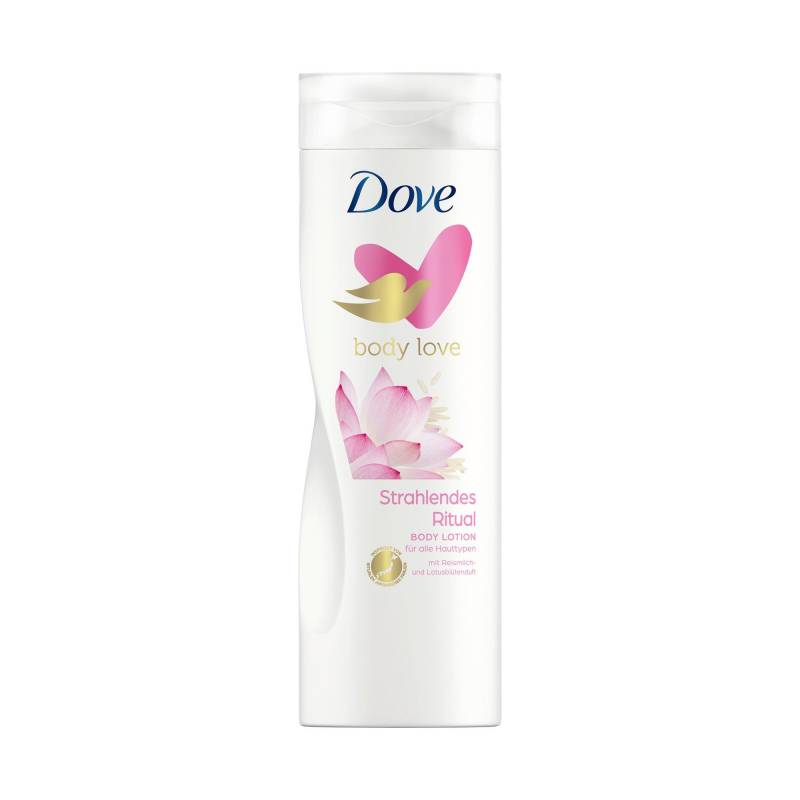 Body Love Body Lotion Strahlendes Ritual Mit Reismilch- Und Lotusblütenduft Damen  400ml von Dove