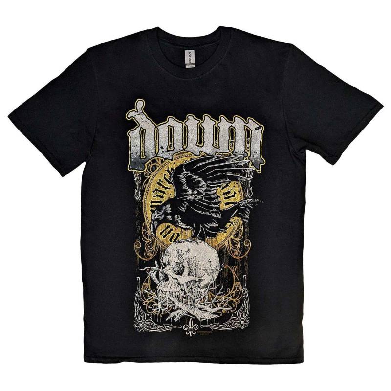 Swamp Skull Tshirt Damen Schwarz L von Down