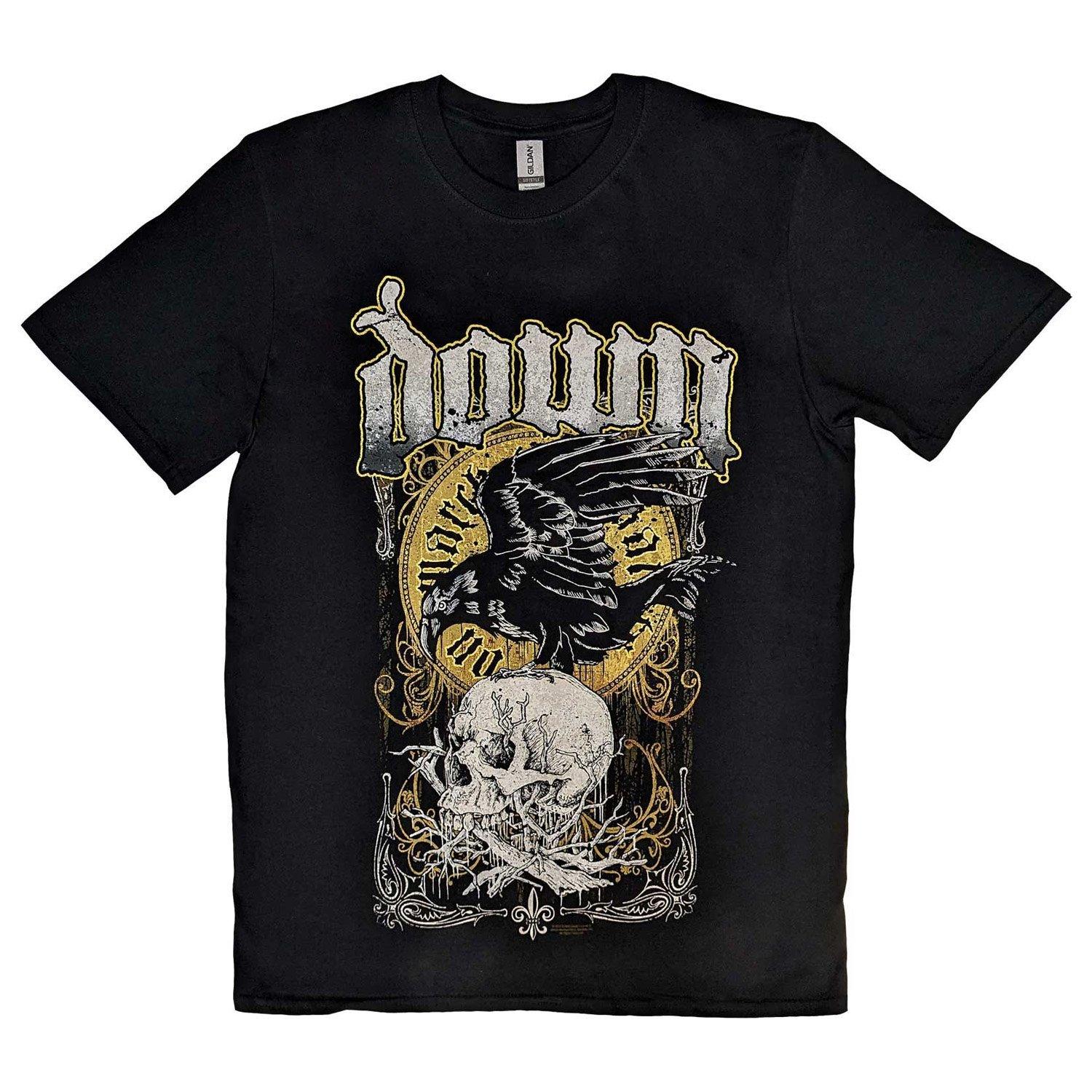 Down - Swamp Skull TShirt, für Damen, Schwarz, Größe S