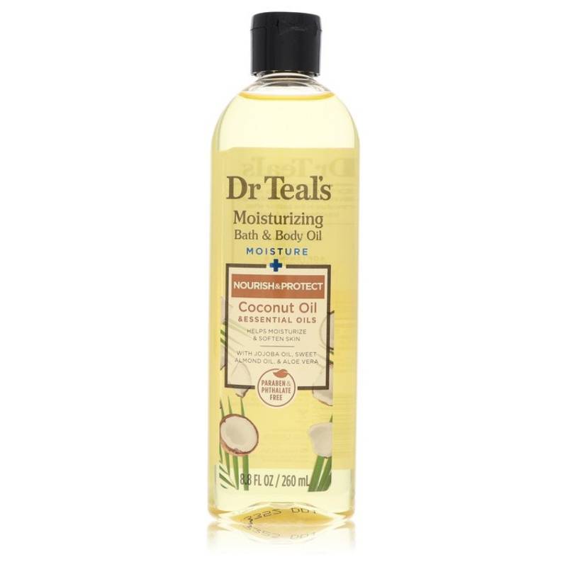 Dr Teal's Moisturizing Bath & Body Oil Nourishing Coconut Oil with Essensial Oils, Jojoba Oil, Sweet Almond Oil and Cocoa Butter 260 ml von Dr Teal's