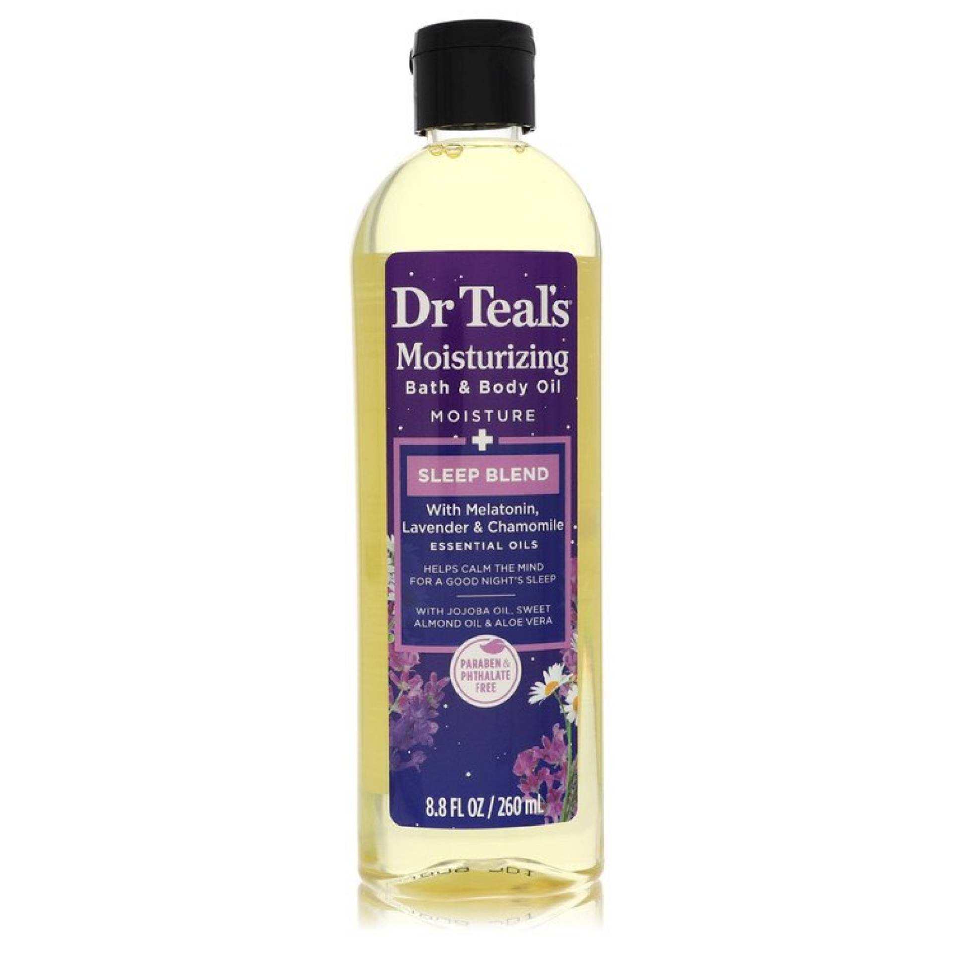 Dr Teal's Moisturizing Bath & Body Oil Sleep Blend Bath & Body Oil with Melatonin, Lavender & Chamomile 261 ml von Dr Teal's