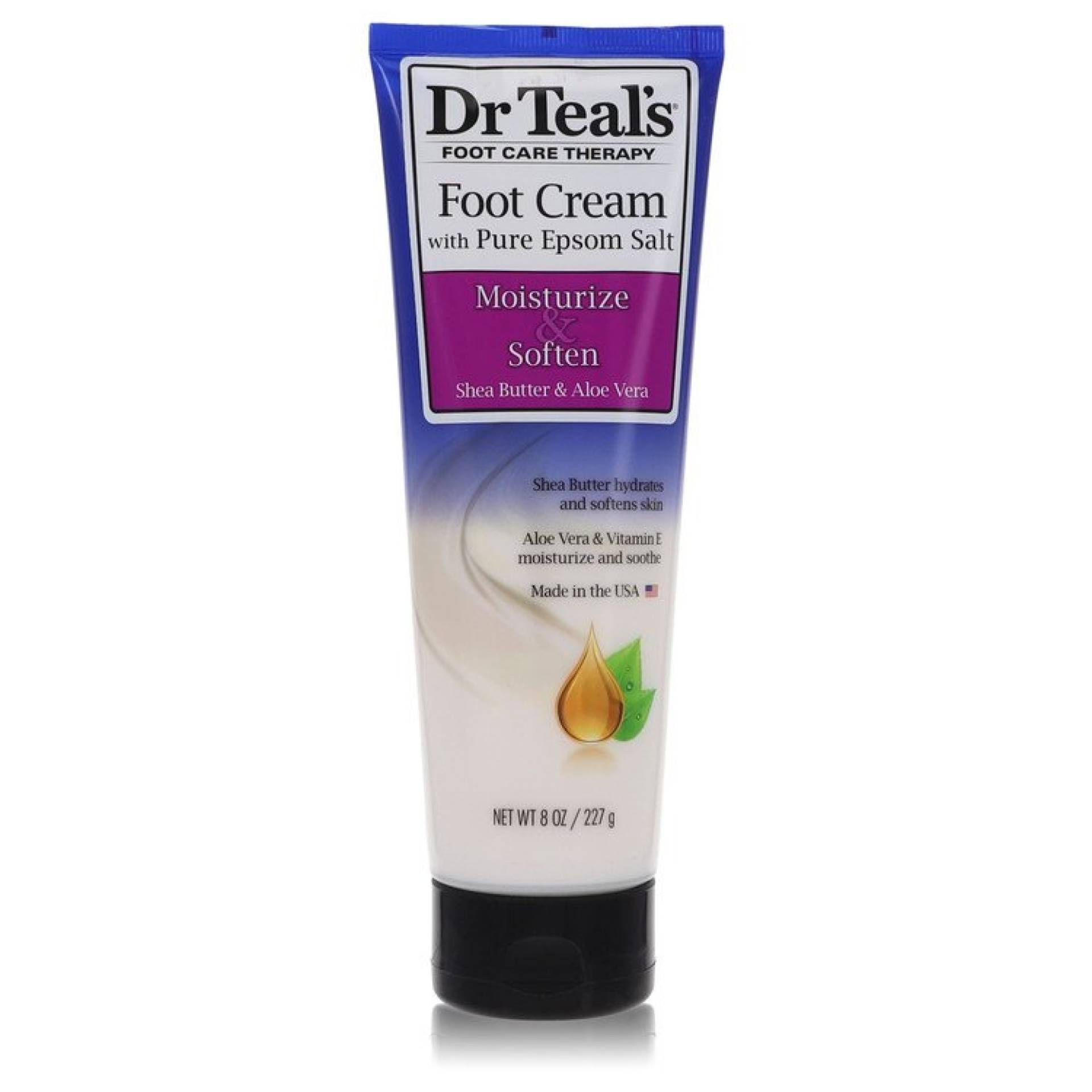 Dr Teal's Pure Epsom Salt Foot Cream Pure Epsom Salt Foot Cream with Shea Butter & Aloe Vera & Vitamin E 240 ml von Dr Teal's