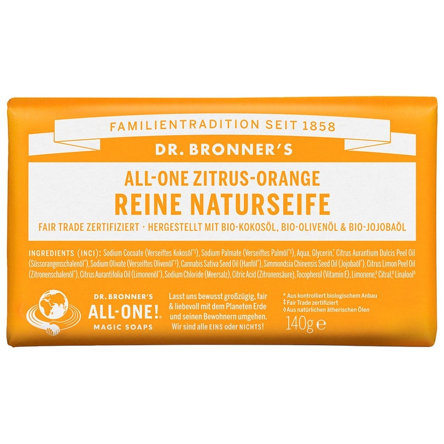 Dr. Bronner's  Dr. Bronner's Reine NATURSEIFE Zitrus-Orange seife 140.0 g von Dr. Bronner's