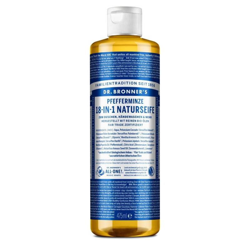 Dr. Bronner's  Dr. Bronner's 18-in-1 NATURSEIFE Pfefferminze duschgel 475.0 ml von Dr. Bronner's