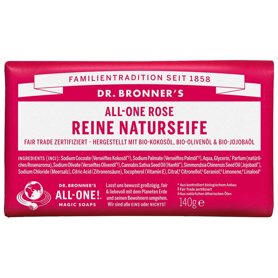 Dr. Bronner's  Dr. Bronner's Reine NATURSEIFE Rose seife 140.0 g von Dr. Bronner's