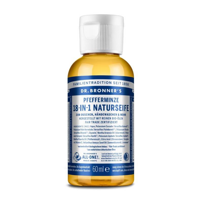 Dr. Bronner's  Dr. Bronner's 18-in-1 NATURSEIFE Pfefferminze duschgel 60.0 ml von Dr. Bronner's