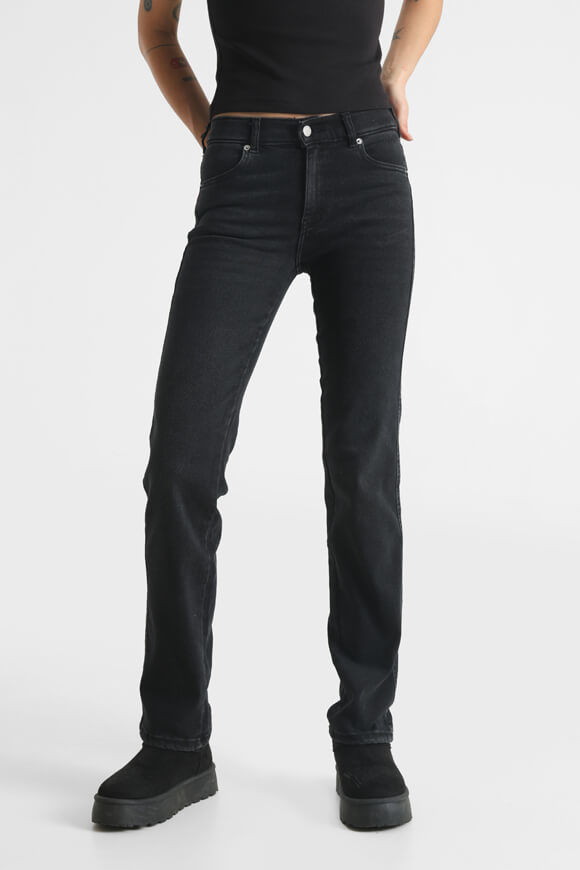 Dr. Denim Lexy Straight Leg Jeans L34 | Black Mist | Damen  | L/34 von Dr. Denim