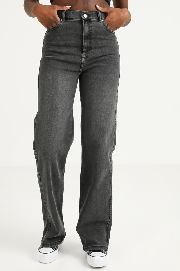 Dr. Denim Moxy Straight Jeans L32 | Dark Grey Mist | Damen  | L/32 von Dr. Denim