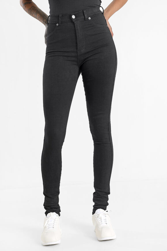 Dr. Denim Solitaire High Waist Skinny Jeans | Black | Damen  | L von Dr. Denim