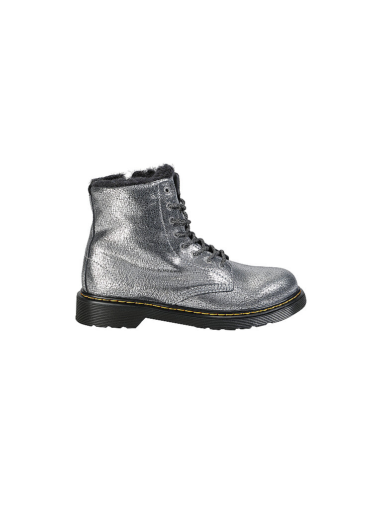 DR. MARTENS Mädchen Schnürboots 1460 Y SERENA FOIL silber | 37 von Dr. Martens