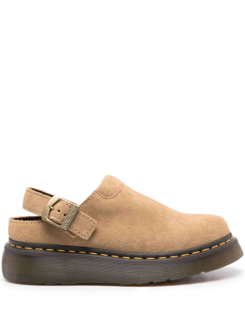 Dr. Martens Laketen suede flatform mules - Brown von Dr. Martens