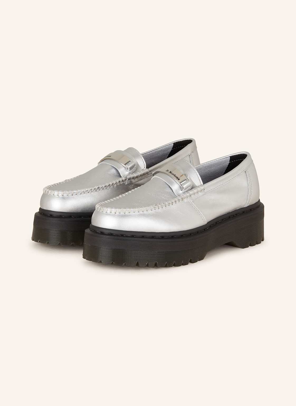 Dr. Martens Plateau-Loafer Penton Ii silber von Dr. Martens