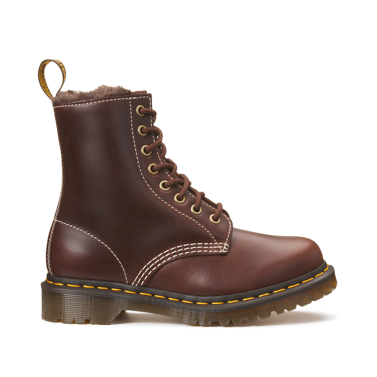 Gefütterte Boots 1460 Serena aus Leder von Dr. Martens