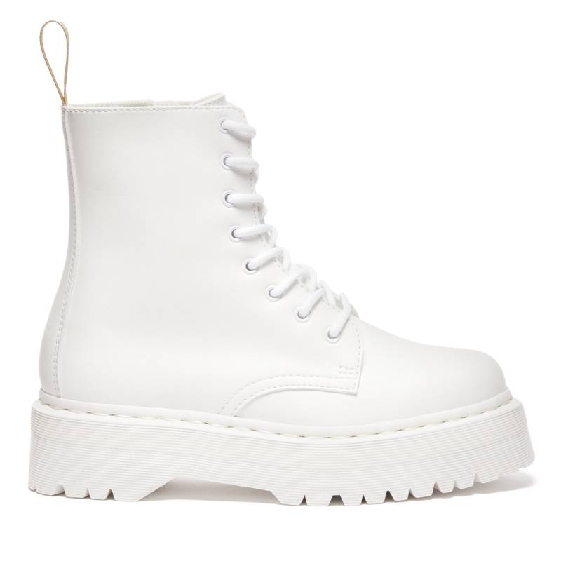 Schnürstiefel Dr. Martens Vegan Jadon II Mono Weiß von Dr. Martens