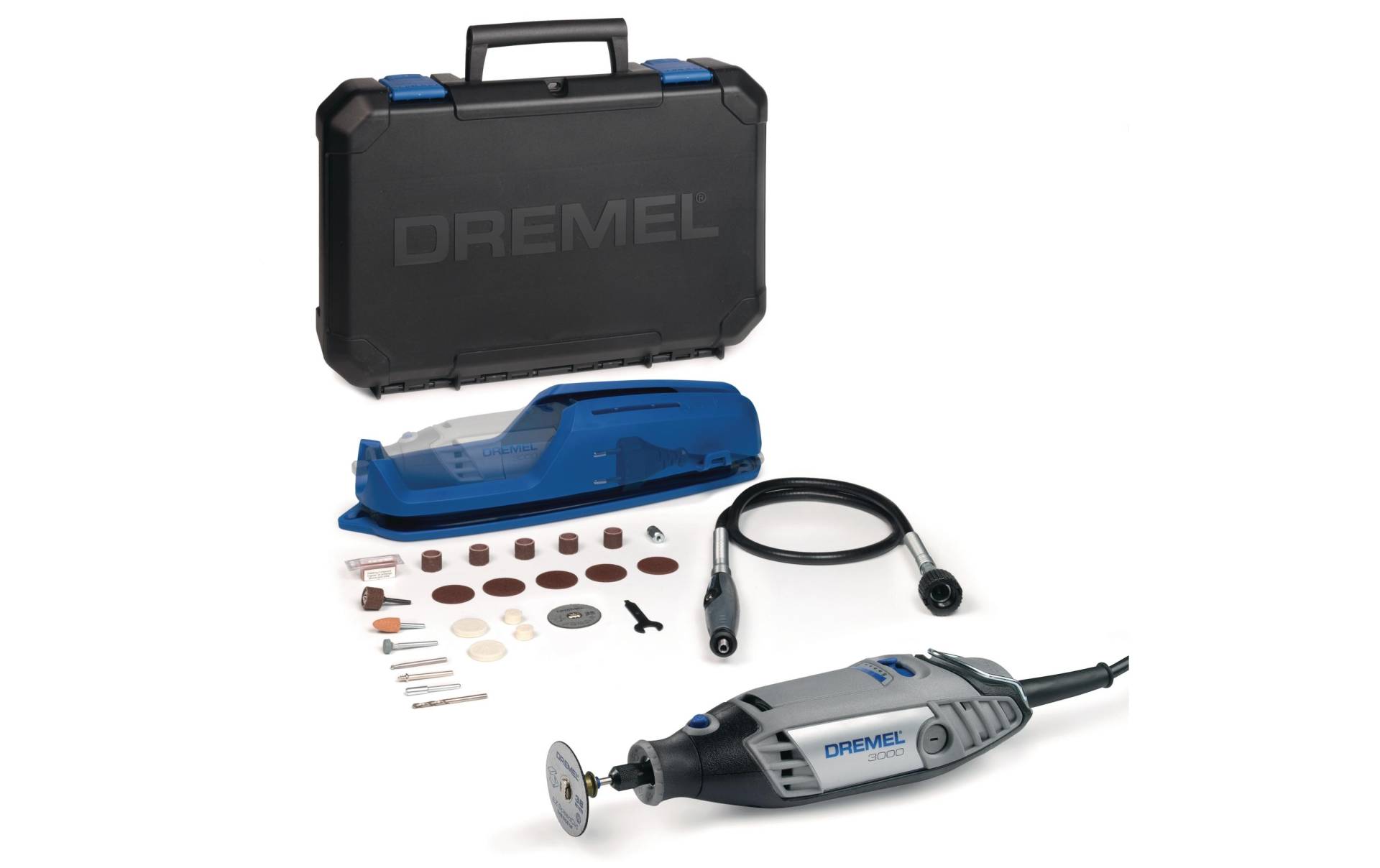 DREMEL Elektro-Multifunktionswerkzeug »3000-1/25 EZ«, Funktionen: Bohren; Fräsen; Gravieren; Polieren; Schleifen; Trennen von Dremel