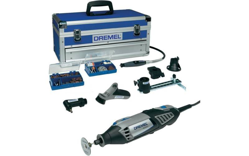 DREMEL Elektro-Multifunktionswerkzeug »4000-6/128«, (Set), Funktionen: Bohren; Fräsen; Gravieren; Polieren; Schleifen; Trennen von Dremel