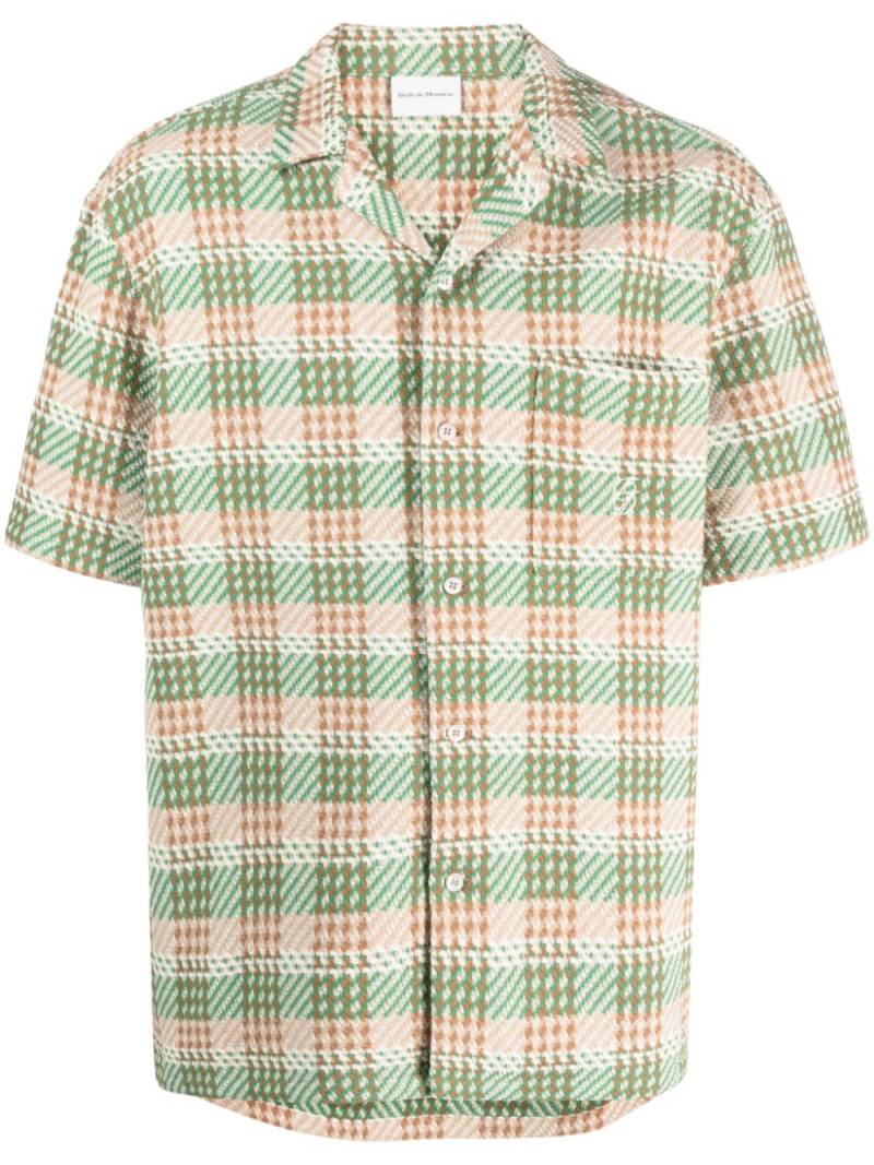 Drôle De Monsieur Fantaisie plaid-check cotton shirt - Green von Drôle De Monsieur