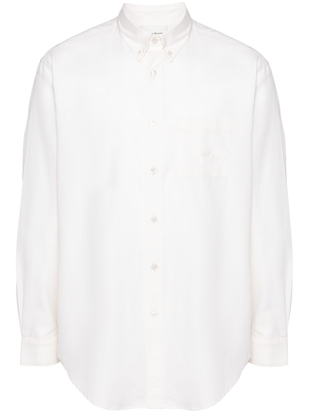 Drôle De Monsieur La Chemise Oxford cotton shirt - White von Drôle De Monsieur