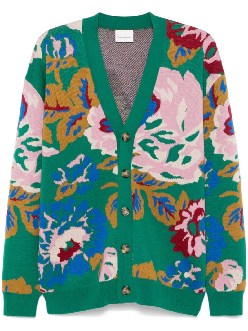 Drôle De Monsieur La Peony cardigan - Green von Drôle De Monsieur