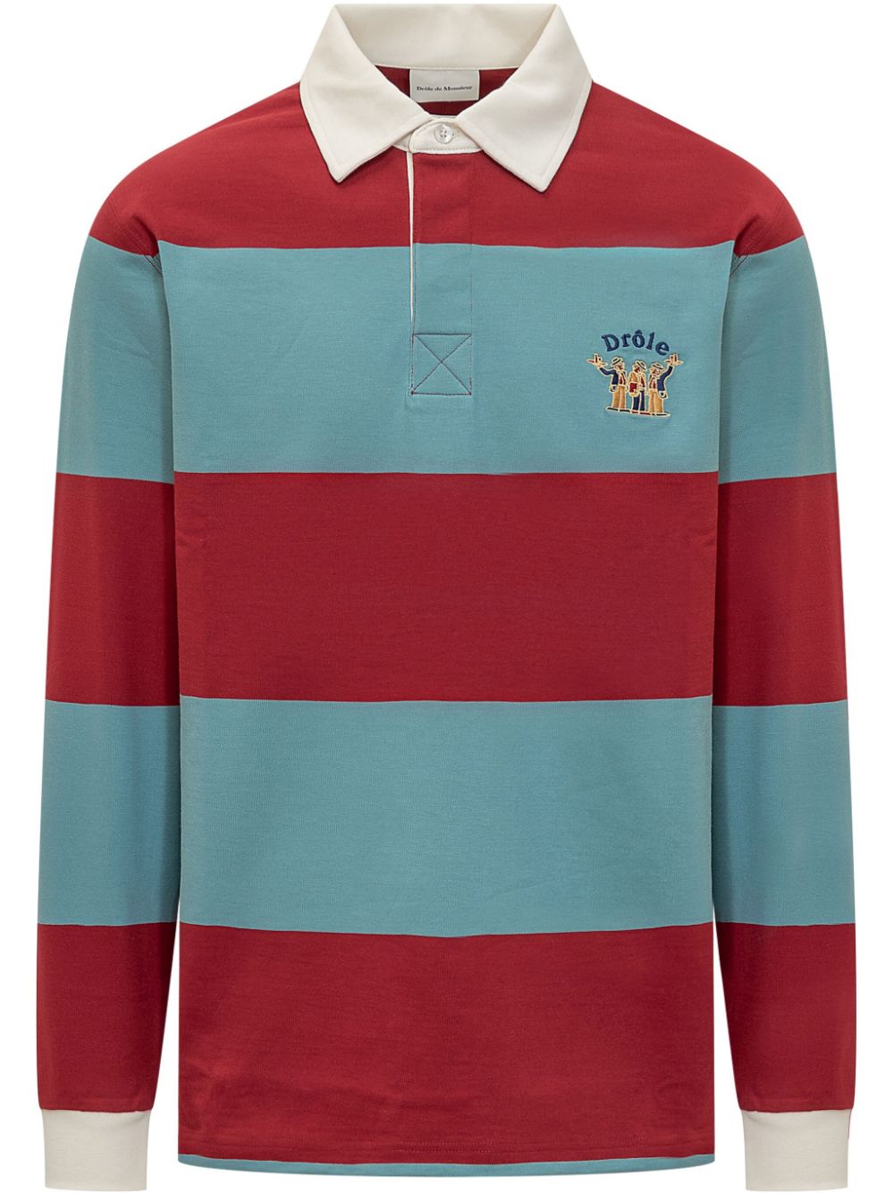 Drôle De Monsieur Le Bandes polo shirt - Red von Drôle De Monsieur